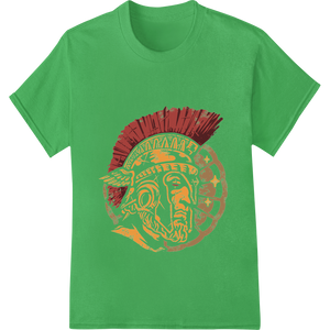 Unique garment printing for Bold Spartan Helmet Thanksgiving DTF Print Heat Transfer