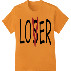 Edgy 'LOSER' Halloween DTF Print Heat Transfer enhanced with professional t shirt prints