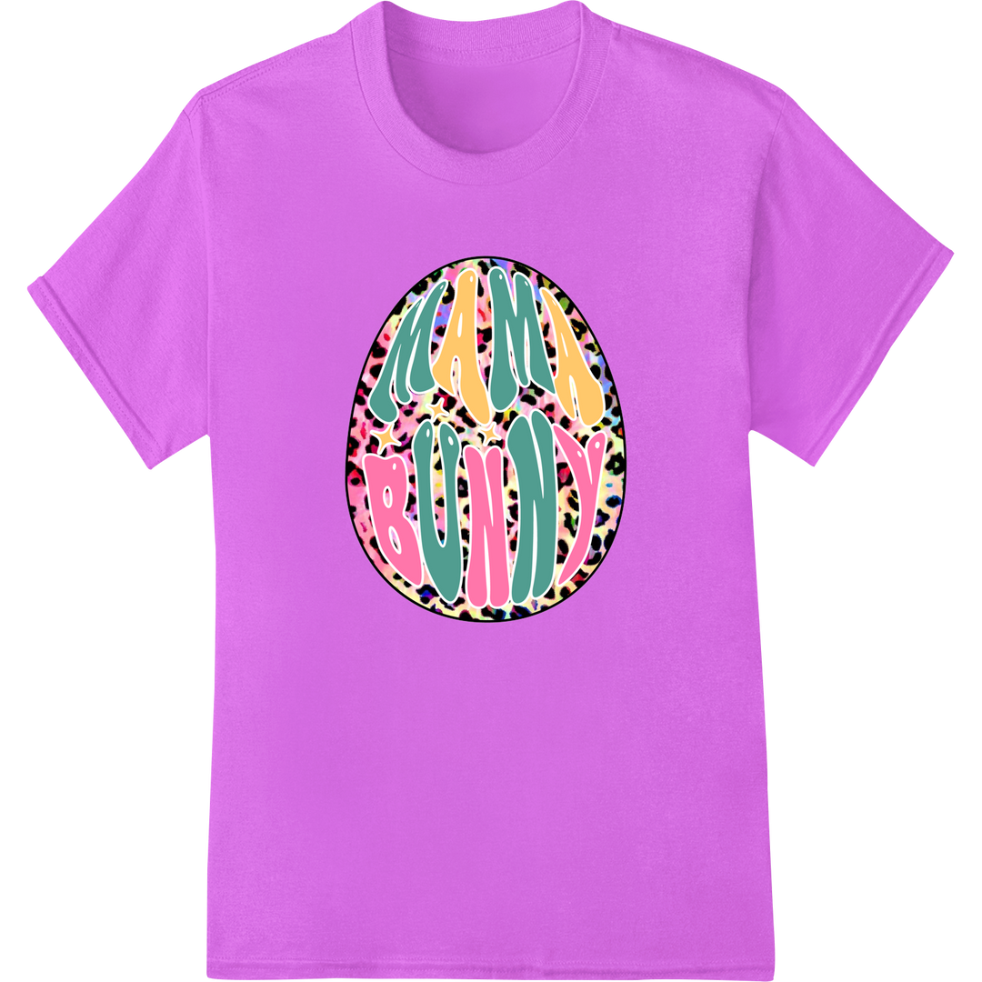 Vibrant Easter Egg Pattern DTF Print | Festive Design on purple shirt - SUPERDTF-DTF Prints-DTF Transfers-Custom DTF Prints