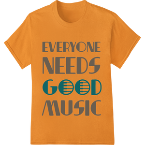 Cutting-edge custom t-shirts featured on Everyone Needs Good Music | Motivational Typography Art