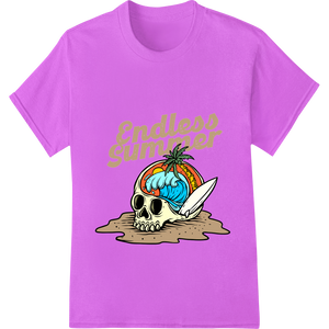 Innovative custom t-shirts design on Endless Summer Skull Pineapple Beach DTF Heat Transfer