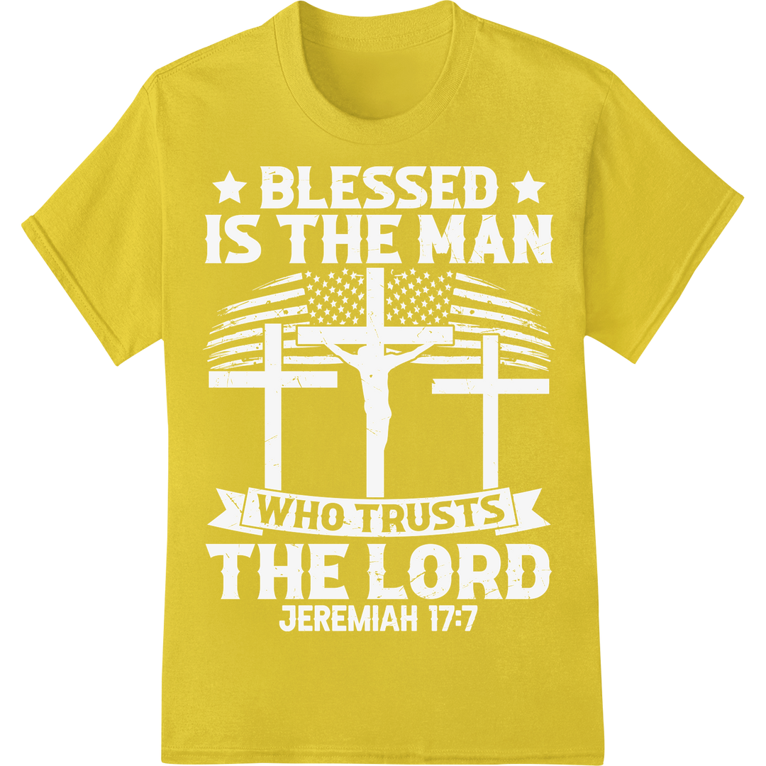 Minimalist Easter Cross DTF Print Heat Transfer Design on yellow shirt - SUPERDTF-DTF Prints-DTF Transfers-Custom DTF Prints