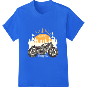 Vibrant high-quality t-shirt printing print on Ride Free: Bold Motorcycle DTF Print for Fearless Bikers