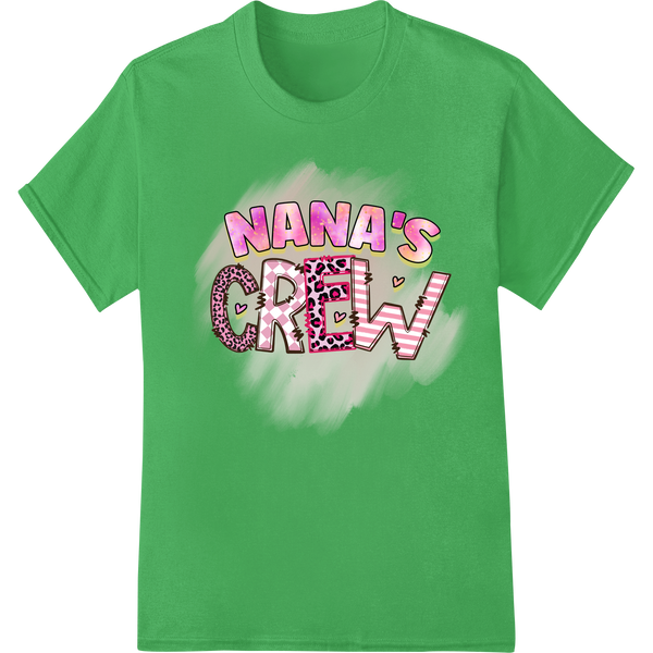 Adorable 'Nana's Crew' DTF Print Heat Transfer for Family showcasing advanced dtf printer technology