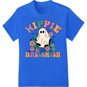 Unique custom garment printing for Groovy Halloween Hippie Ghost DTF Print Heat Transfer