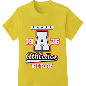 Personalized DTF print shop design for Vintage 1976 Athletics Victory | Retro Sports DTF Print