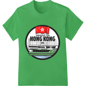 Iconic Hong Kong Skyline Travel DTF Print Heat Transfer - High-quality bulk t-shirt printing