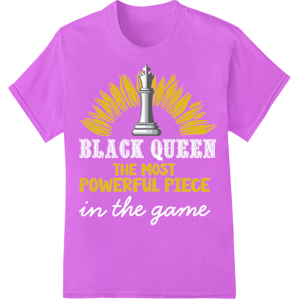 Unleash the Power: Chess King DTF Print Heat Transfer on purple shirt - SUPERDTF-DTF Prints-DTF Transfers-Custom DTF Prints