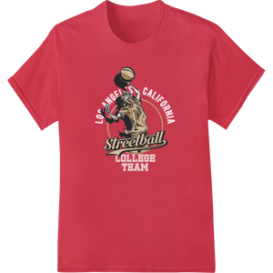 Durable custom t-shirts applied to Streetball Baller: Super DTF Heat Transfer Design