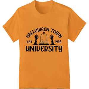 Expert dtf printer craftsmanship on Halloween Town University 1998 - Spooky DTF Print Design