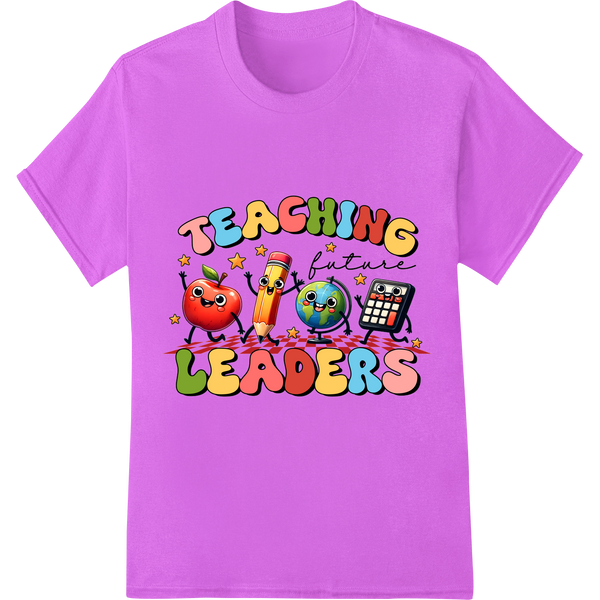 Teaching Future Leaders: Inspire Students with Fun Print on purple shirt - SUPERDTF-DTF Prints-DTF Transfers-Custom DTF Prints