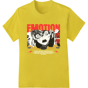 Personalized custom garment printing design for Manga Emotion Shocked Face EMOTION DTF Print Heat Transfer