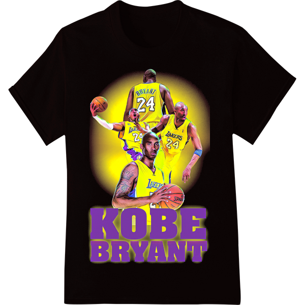 Kobe Bryant: Mamba Forever - Explosive DTF Print Tribute on black shirt - SUPERDTF-DTF Prints-DTF Transfers-Custom DTF Prints