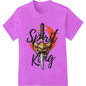 The Spirit King: Fierce Samurai Skull DTF Print Heat Transfer - High-quality DTF heat transfers