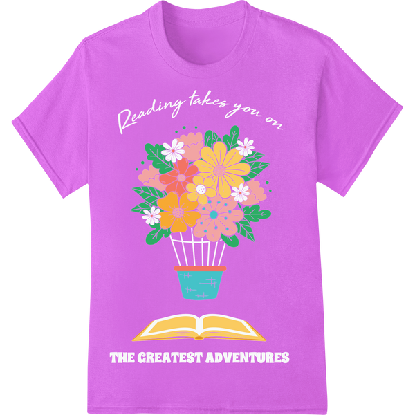 Vibrant Floral DTF Print Heat Transfer | Mother's Day Gift on purple shirt - SUPERDTF-DTF Prints-DTF Transfers-Custom DTF Prints