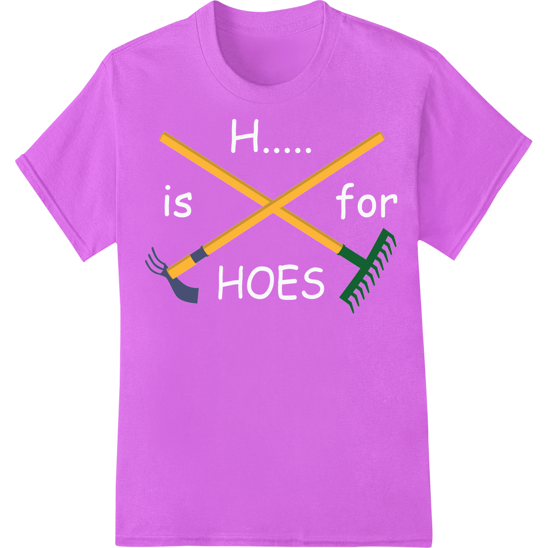 Vibrant Irish Gardening Tools Heat Transfer Print on purple shirt - SUPERDTF-DTF Prints-DTF Transfers-Custom DTF Prints