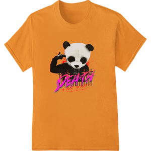 Edgy Panda Skull Graphic - Bold Fashion Statement made with premium customized apparel