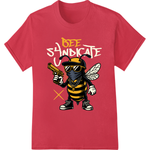 Personalized DTF printing service design for Gangster Bee - Edgy DTF Print Heat Transfer Design