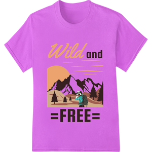 Embrace the Wild: Mountain Sunset Adventure Awaits showcasing advanced custom t-shirts technology