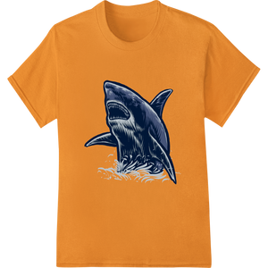 Fearsome Great White Shark DTF Print Heat Transfer - High-quality DTF printing experts