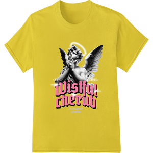 Wishful Thinkin' Cupid: Enchanting DTF Print Heat Transfer with custom custom merchandise artwork