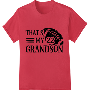 Unique garment printing for Proud Grandparent's Football Jersey DTF Print Transfer