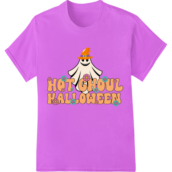 Hot Ghoul Halloween Heat Transfer Print by Super DTF on purple shirt - SUPERDTF-DTF Prints-DTF Transfers-Custom DTF Prints