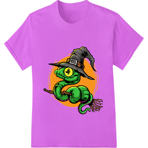 Wicked Witch Snake Halloween DTF Print Heat Transfer featuring professional custom merchandise