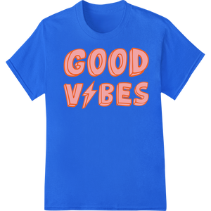 Retro 'GOOD V!BES' Heat Transfer Design | Super DTF - High-quality DTF heat transfers