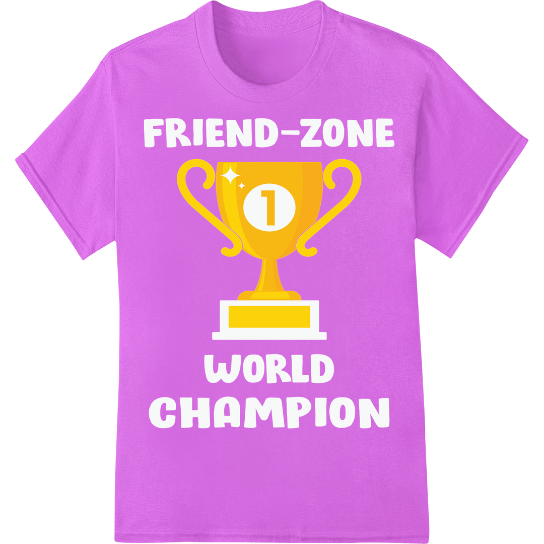 Golden Trophy of Friendship: Celebrate Your #1 Bond on purple shirt - SUPERDTF-DTF Prints-DTF Transfers-Custom DTF Prints