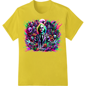 Custom custom t-shirts design - Spooky Beetlejuice Halloween Heat Transfer Design