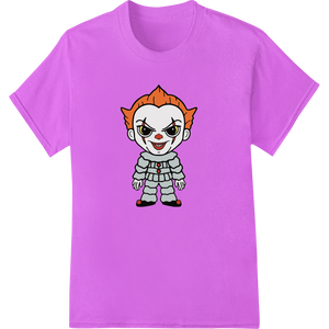 Premium quality garment printing on Spooky Cute Halloween Clown Character DTF Print Transfer