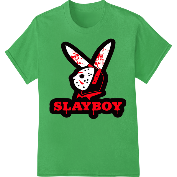 Premium quality apparel decoration on SLAYBOY: Killer Bunny Horror DTF Print Heat Transfer