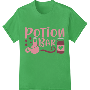 Enchanting 'Potion Bar' Heat Transfer for Magical Style with custom DTF printing service artwork