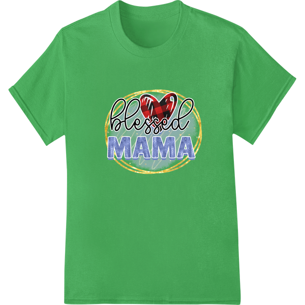 Blessed Mama: Celebrate Motherhood with Heartfelt DTF Print - High-quality custom DTF designs