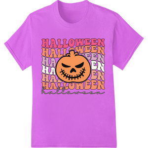 Spooky Pumpkin Halloween Fun - DTF Print Heat Transfer showcasing advanced DTF heat transfers technology