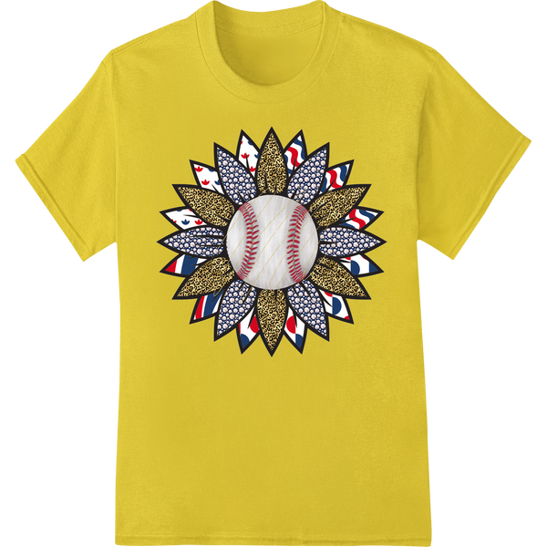 Personalized custom garment printing design for Baseball Mandala: Patriotic Heat Transfer for Independence Day