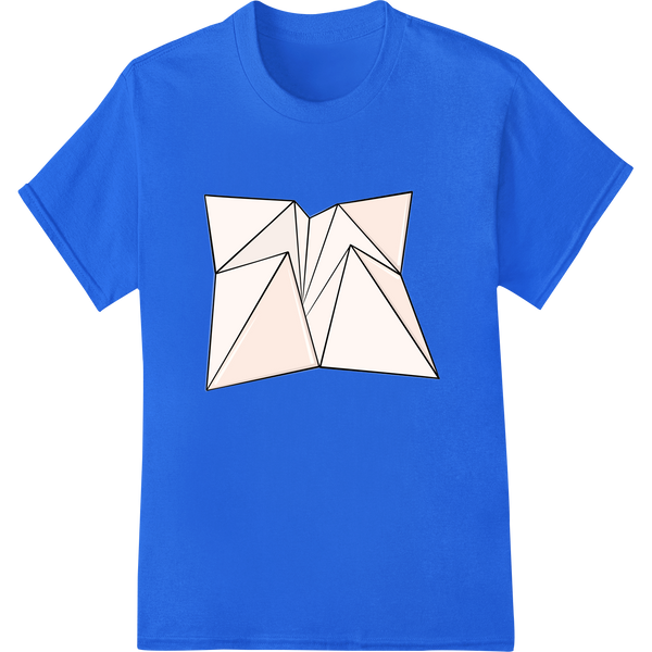 Geometric Abstract Shapes - Minimalist Modern Art Print on blue shirt - SUPERDTF-DTF Prints-DTF Transfers-Custom DTF Prints