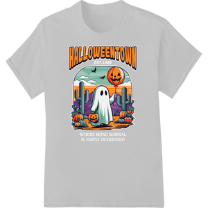 Durable DTF printing technology applied to Spooky Halloweentown Ghost DTF Print Heat Transfer