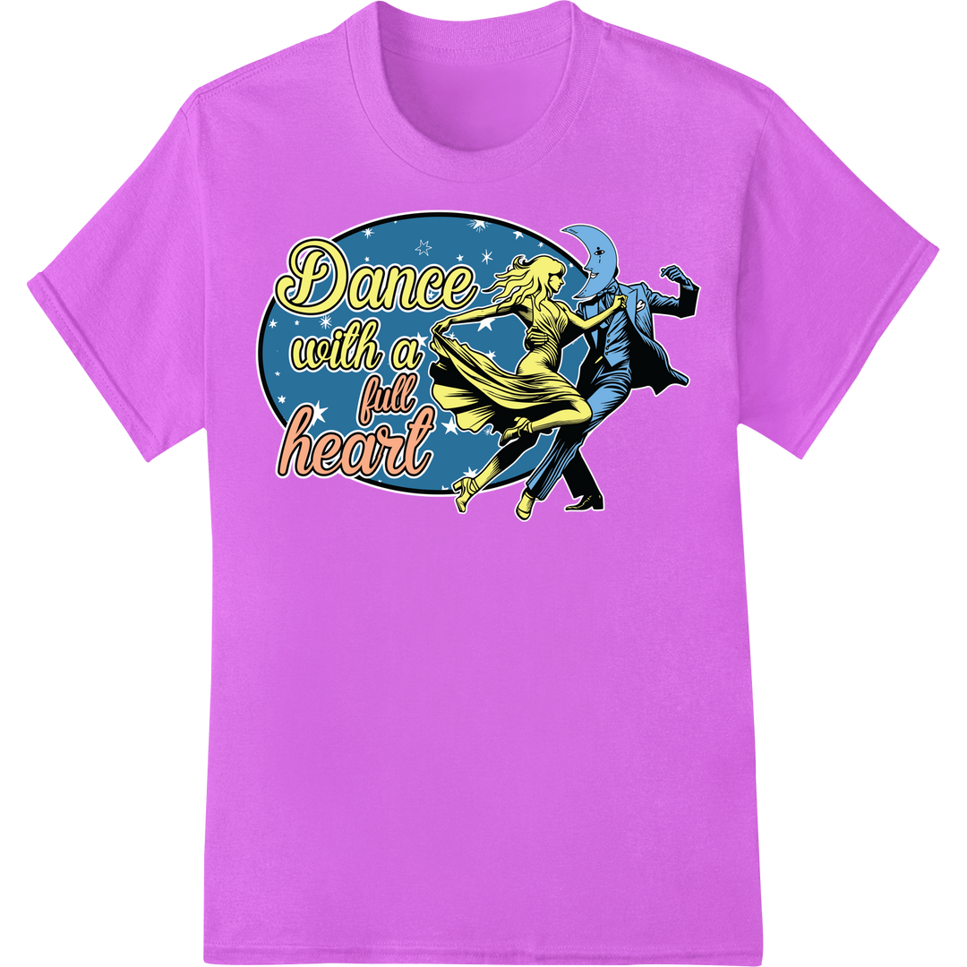 Leap with Passion: Inspiring Ballet DTF Print Transfer on purple shirt - SUPERDTF-DTF Prints-DTF Transfers-Custom DTF Prints