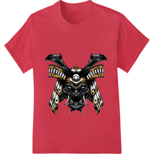 Premium quality direct to film printing on Fearsome Samurai Skull Wings Heat Transfer - Bold DTF Print