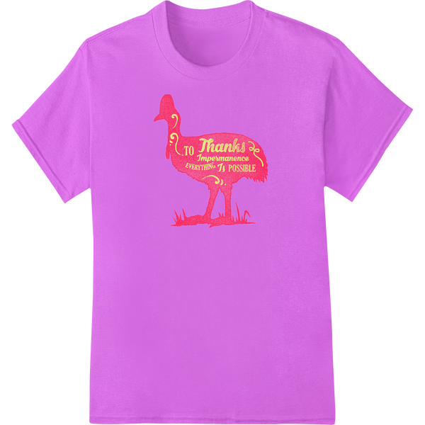 Vibrant Flamingo Tropical DTF Transfer Print by Super DTF on purple shirt - SUPERDTF-DTF Prints-DTF Transfers-Custom DTF Prints