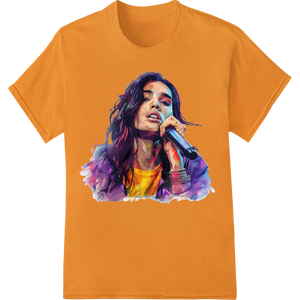 Ethereal Beauty: Colorful Abstract Portrait DTF Print with custom innovative apparel printing artwork