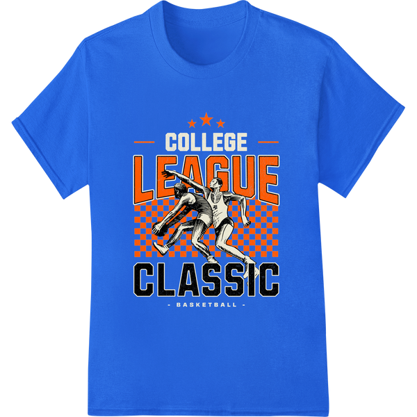 Vibrant t shirt prints print on Classic College Wrestling Heat Transfer - Retro Design