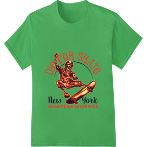 Skeleton Skateboarder 'Die for Skate' NYC Heat Transfer - High-quality high-quality t-shirt printing