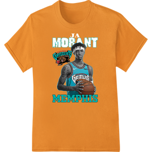 Custom high-quality t-shirt printing design - Ja Morant Memphis Grizzlies NBA Superstar DTF Print Transfer