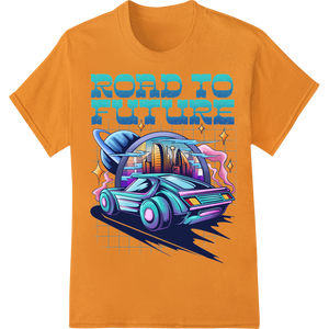 Retro-Futuristic Car: Blast to the Future in Style with custom custom t-shirts artwork