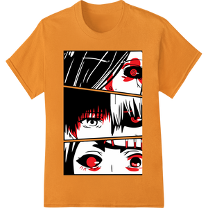 Haunting Anime Eyes - Halloween DTF Print Heat Transfer featuring professional apparel decoration