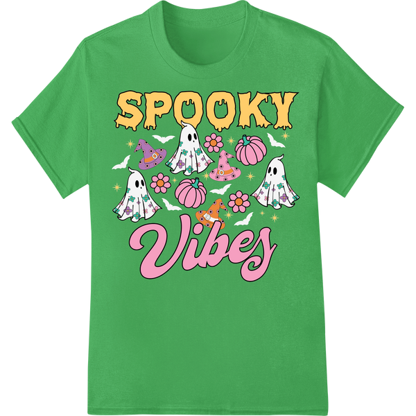 Adorable Pastel Ghosts: Spooky Vibes for Halloween Fun made with premium custom t-shirts