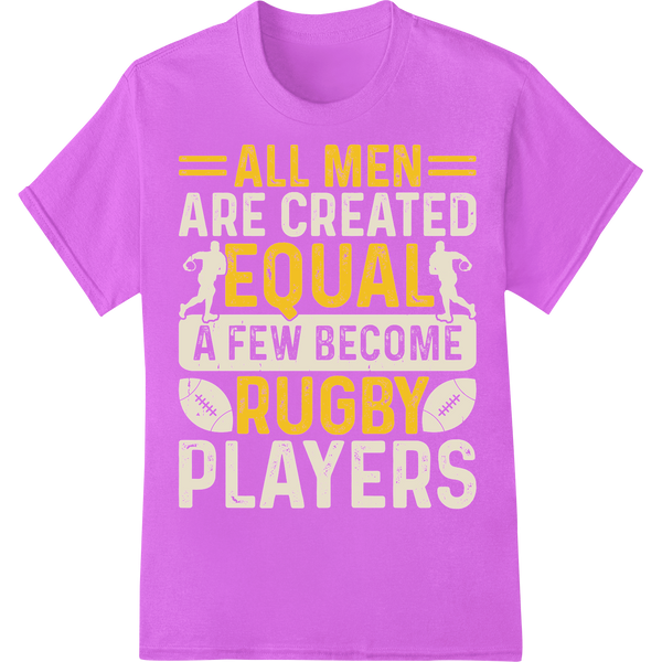 Rugby Elite: The Few, The Proud, The Players on purple shirt - SUPERDTF-DTF Prints-DTF Transfers-Custom DTF Prints